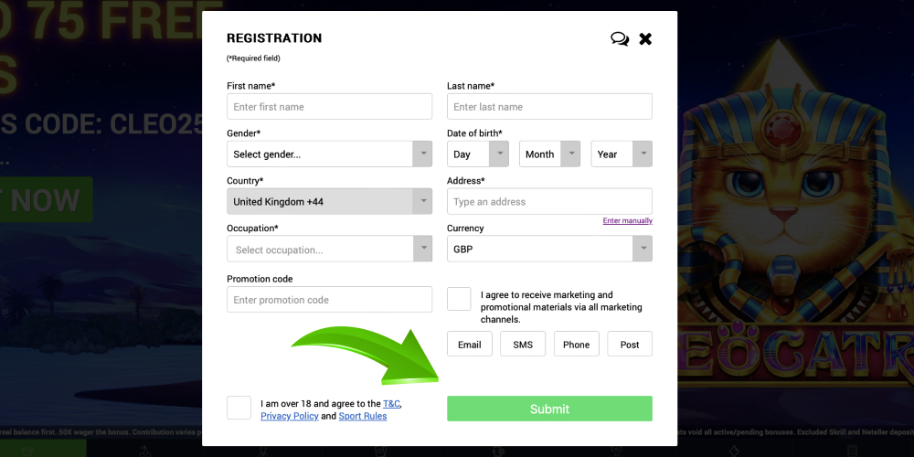 Second stage of registration