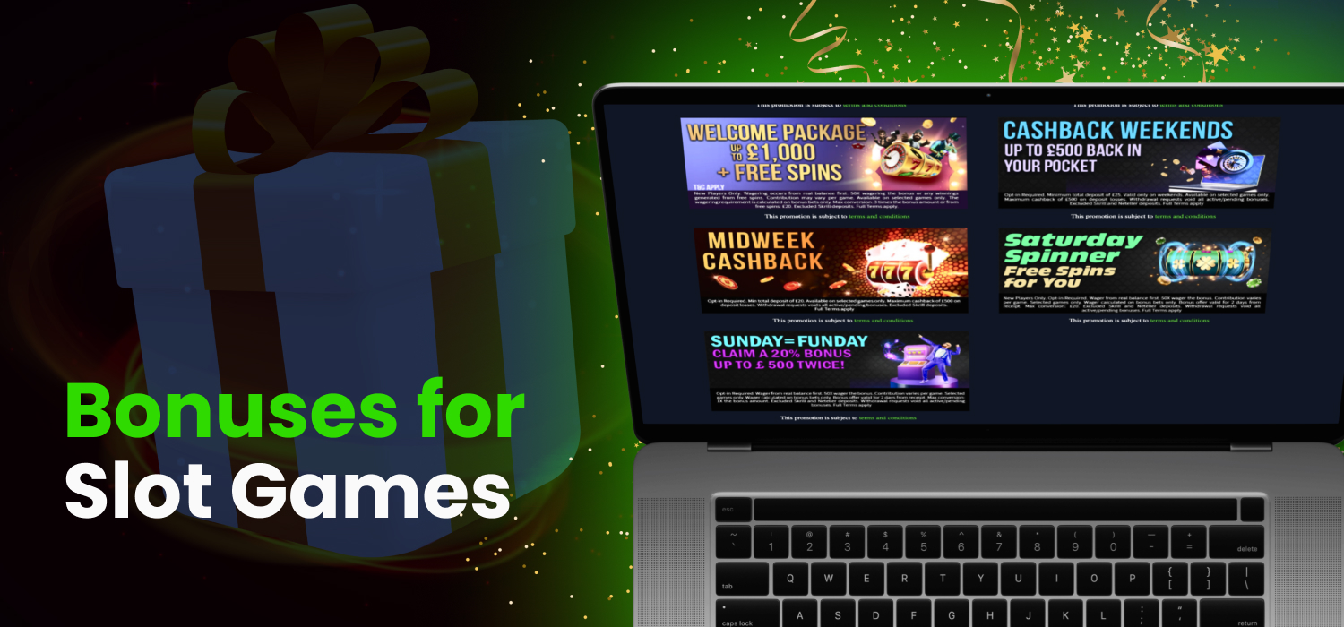 spinzwin available bonuses in slot games