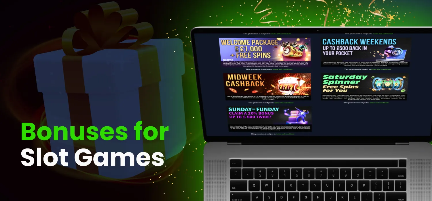 spinzwin available bonuses in slot games