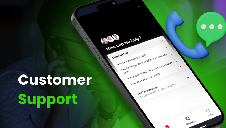 spinzwin customer support in app