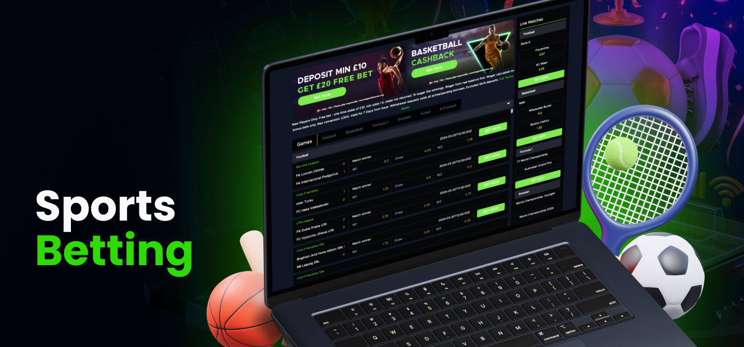 Sports betting on the Spinzwin platform