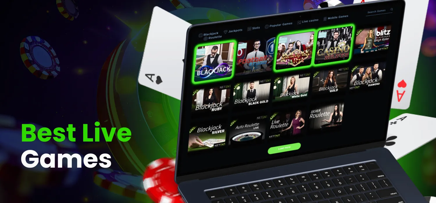 spinzwin top games in the live casino section